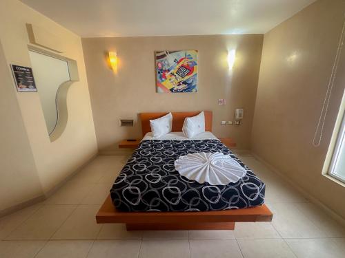Auto Hotel Mediterráneoにあるベッド