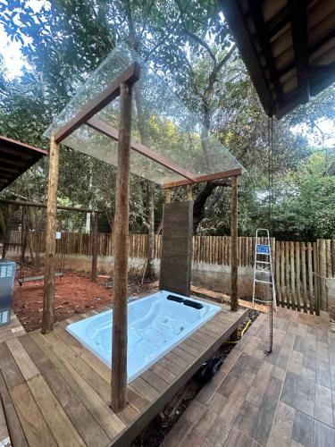 Piscina di Chalezim VIP 3 - Chalé Privativo com Hidro - Serra Cipó o nelle vicinanze