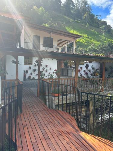 Zahrada ubytování Casa El Cedral Hospedaje