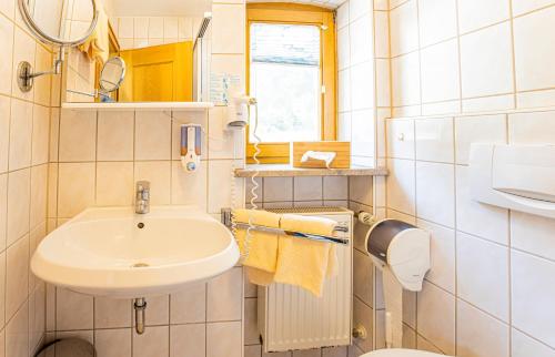 Bilik mandi di Land-gut-Hotel Gasthof Waldschänke