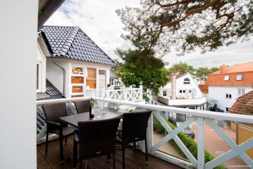 Μπαλκόνι ή βεράντα στο Ferienwohnung Ringelblume