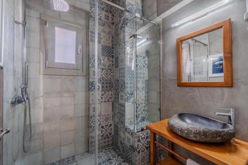 Ένα μπάνιο στο Chroma Pelion Villas