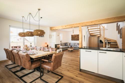 Dapur atau dapur kecil di Pistenblick Lodge