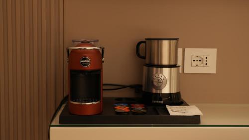 a blender sitting on top of a counter at Residenza Gurnea - Free Private Parking in Tropea