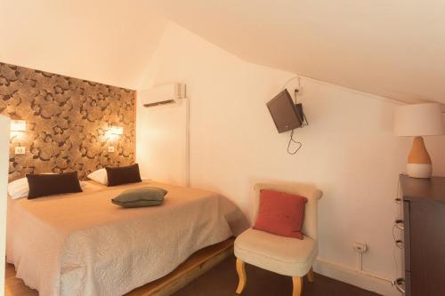 Katil atau katil-katil dalam bilik di 14 - LE VACOA - CHAMBRE 14 ETG D