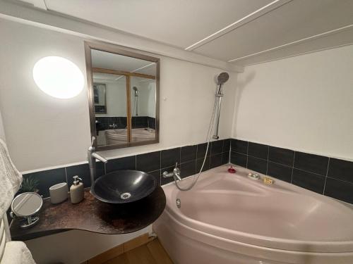 Koupelna v ubytování Le Loft du Matheron