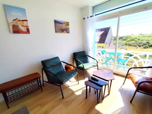 Bazén v ubytování Séjour confortable, vue dunes, proche plage nebo v jeho okolí