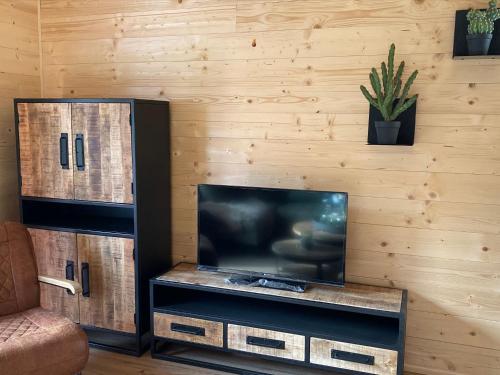 TV a/nebo společenská místnost v ubytování Nassfeld Chalet A and B