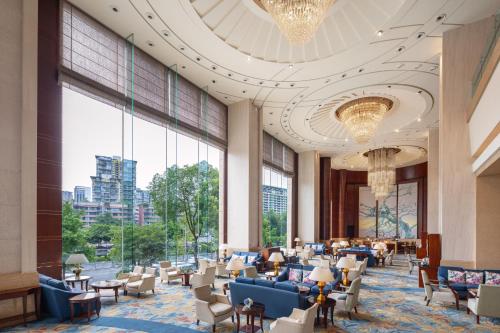 Ruang duduk di Shangri-La Chengdu