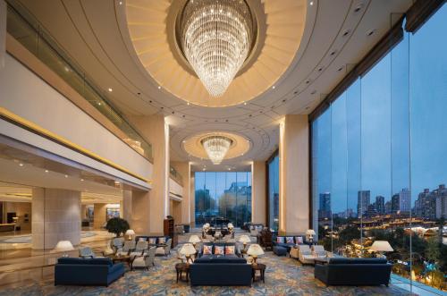 Ruang duduk di Shangri-La Chengdu