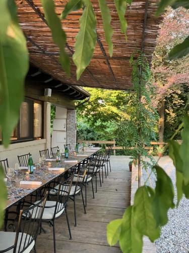 Zahrada ubytování Locanda sul fiume