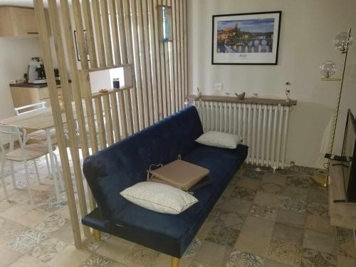 Posezení v ubytování T2 Bleu Nuit Art- déco
