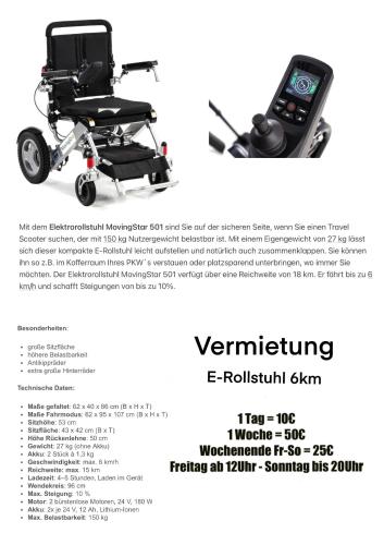 a flyer of a wheelchair with a cell phone at MyHome-Tiny -stilvollen Ruhepol in Lüdinghausen