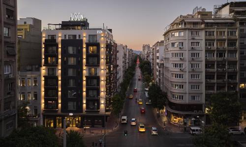 Γενική άποψη της πόλης Αθήνα ή θέα της πόλης από  αυτό το ξενοδοχείο