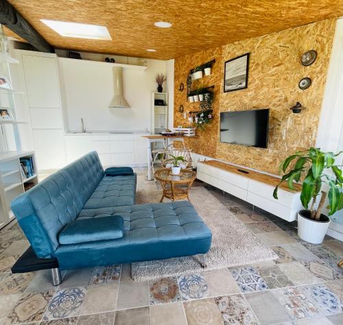 Χώρος καθιστικού στο Casa Pedriña