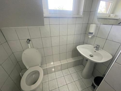 Et badeværelse på Frankie Holiday Apartment II.