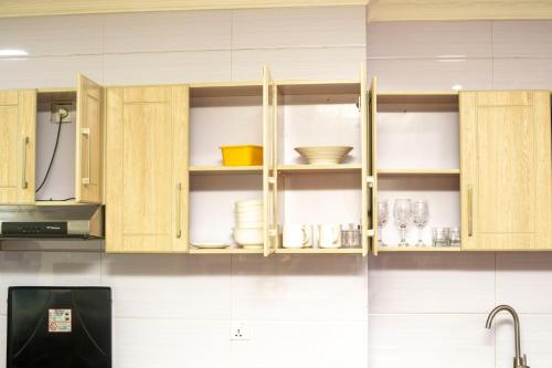 Η κουζίνα ή μικρή κουζίνα στο SANTA COLUMBUS APPARTEMENT