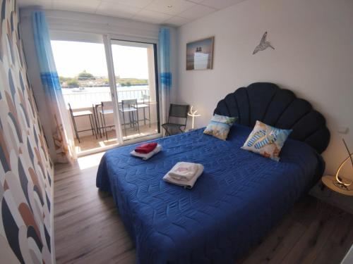 En eller flere senge i et værelse på résidence Valport T3 4 pers 2 chambres