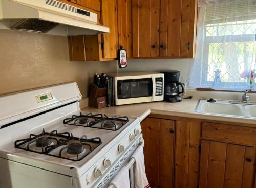 Sequoia River Front Cabinsにあるキッチンまたは簡易キッチン