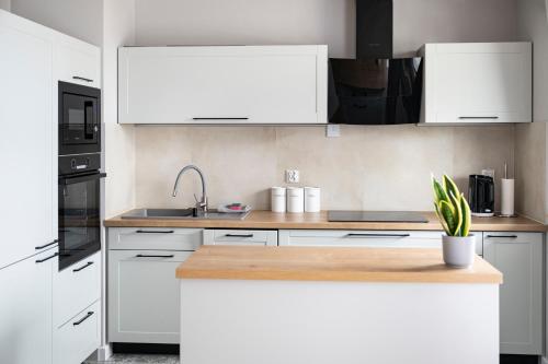 Η κουζίνα ή μικρή κουζίνα στο APARTAMENT BOHO