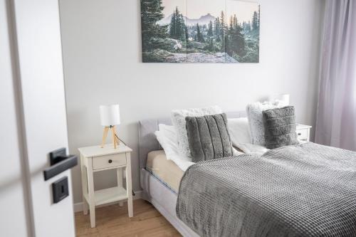 Ένα ή περισσότερα κρεβάτια σε δωμάτιο στο APARTAMENT BOHO
