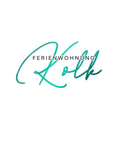 a handwritten inscription terminating life handwritten calligraphy in green on a white background at Ferienwohnung Kolk in Waldsassen