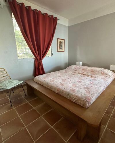 Кровать или кровати в номере Escale de La falaise