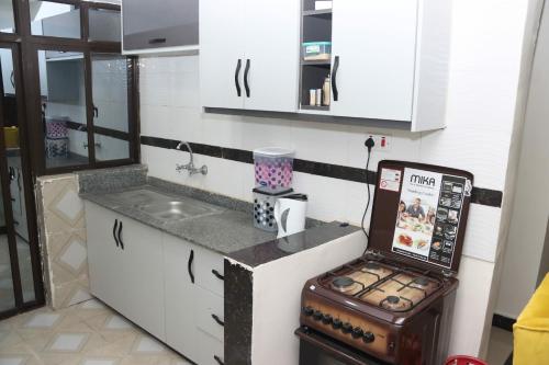 Kuchyň nebo kuchyňský kout v ubytování Nikita Holiday Homes