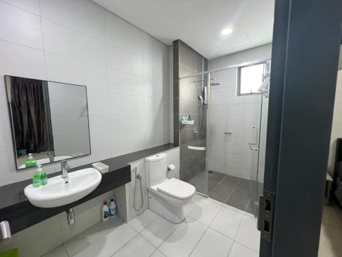 Koupelna v ubytování Da Men Studio Service Apartment