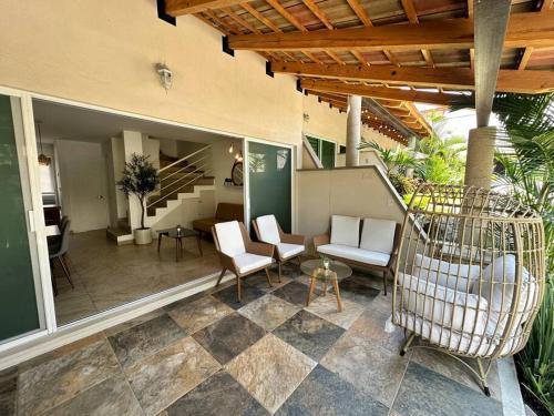 Balkón nebo terasa v ubytování Casa Tuli Morelos, Alberca, Jacuzzi, AC, WiFi