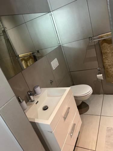 Koupelna v ubytování Villa Kristine