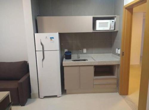 Kuchyň nebo kuchyňský kout v ubytování Lagoa EcoTowers Resort 5 Estrela