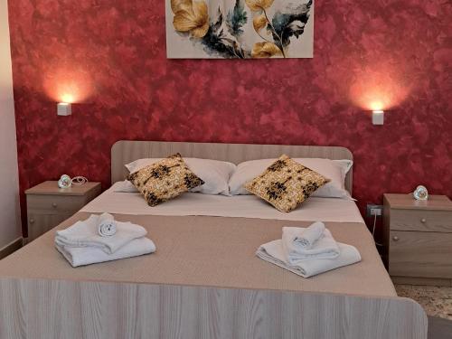Posteľ alebo postele v izbe v ubytovaní b&b da zia maria