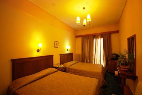 Hotel Elvetiaにあるベッド