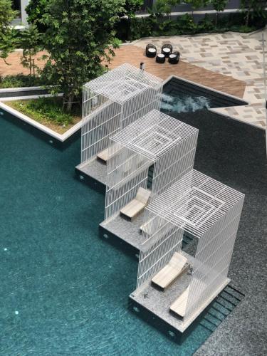 a rendering of a metal structure in the water at Cozy Stay at Dian Residency Condominium, Shah Alam in Shah Alam