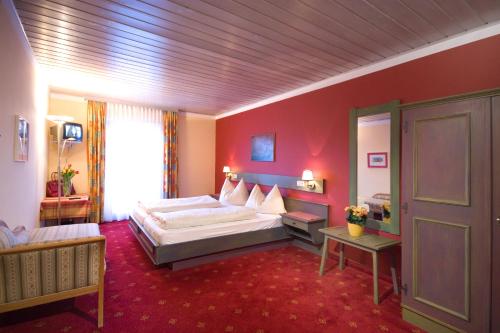 Posteľ alebo postele v izbe v ubytovaní Hotel Aloisia, Hotel Garni