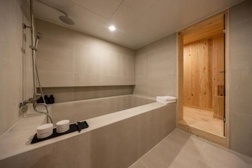 Koupelna v ubytování AanK Hotel & Spa Pyeongtaek
