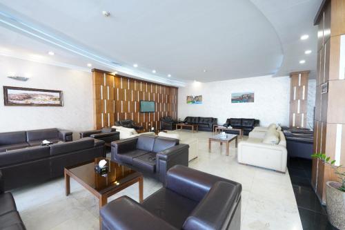 Un lugar para sentarse en Yarmouk Hotel Erbil