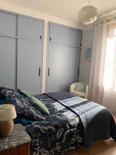 Ένα ή περισσότερα κρεβάτια σε δωμάτιο στο Pleasant Winemaker apartment