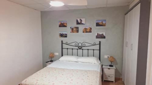 Postel nebo postele na pokoji v ubytování Fonda Toldra
