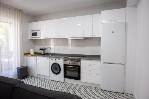Dapur atau dapur kecil di Nuevo Apartamento en el centro de Logroño