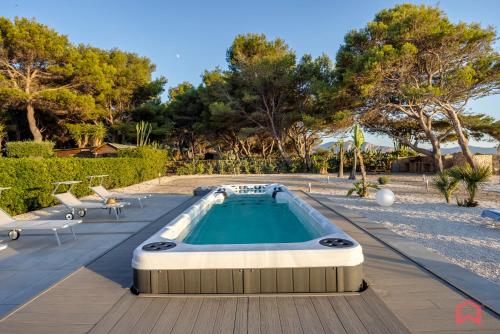Πισίνα στο ή κοντά στο Villa con piscina e SPA sul mare