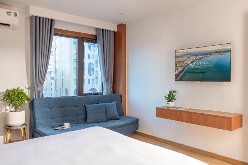 Χώρος καθιστικού στο VieLa Apartment Nha Trang