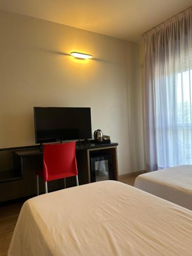 Hotel Parigi 2 & Spaにあるベッド