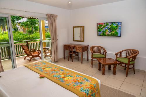 Balkón nebo terasa v ubytování Acajou Beach Resort