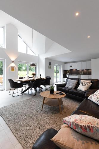 Χώρος καθιστικού στο Ferienhaus Wiesenblume