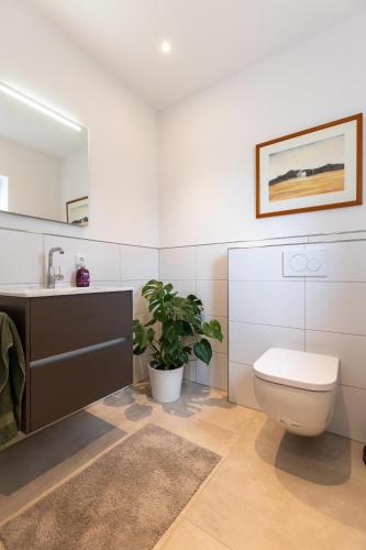 Ένα μπάνιο στο Ferienhaus Wiesenblume