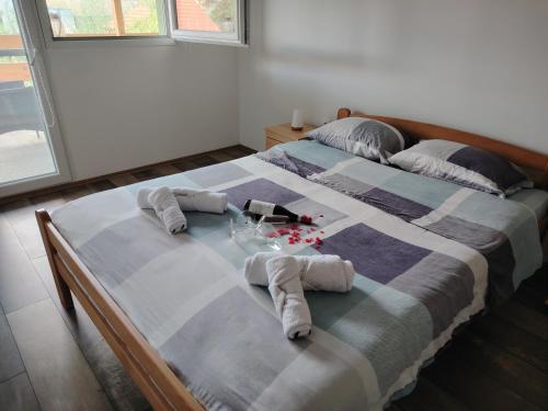 Katil atau katil-katil dalam bilik di Apartman Dunav Plus deveti oktobar 22