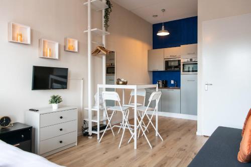 Η κουζίνα ή μικρή κουζίνα στο Aparthotel North Spacious Studio for two