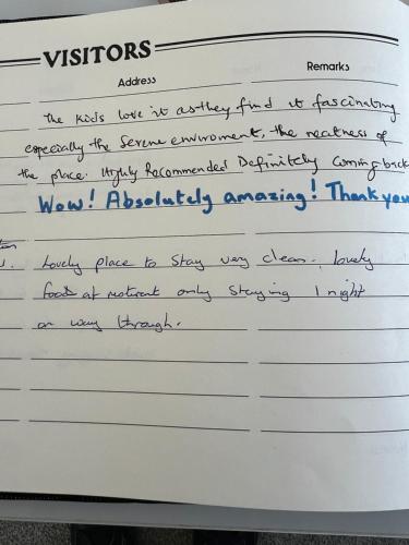 a letter from a student thanking him for his internship at Tranquil Pines in Great Yarmouth